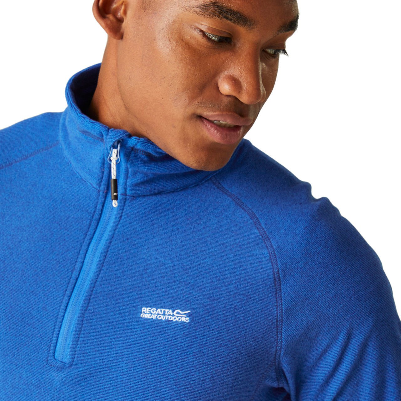 Regatta Men's Montes Lightweight Half Zip Fleece Oxford Blue - Renna Clothing