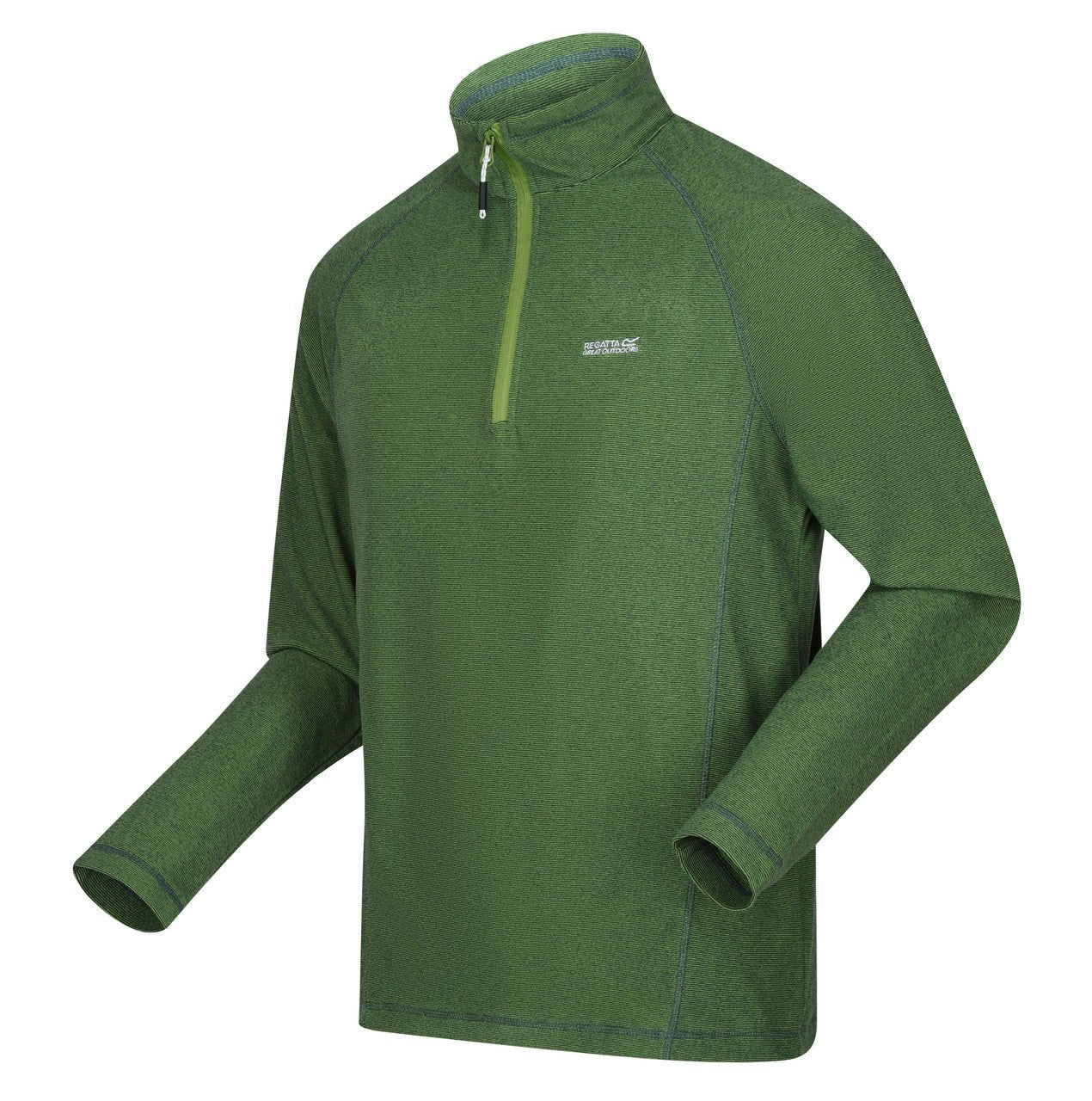 Regatta Men's Montes Lightweight Half Zip Fleece Piquant Green - Renna Clothing