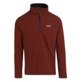 Regatta Men's Montes Lightweight Half Zip Fleece Red Ochre/Black - Renna Clothing