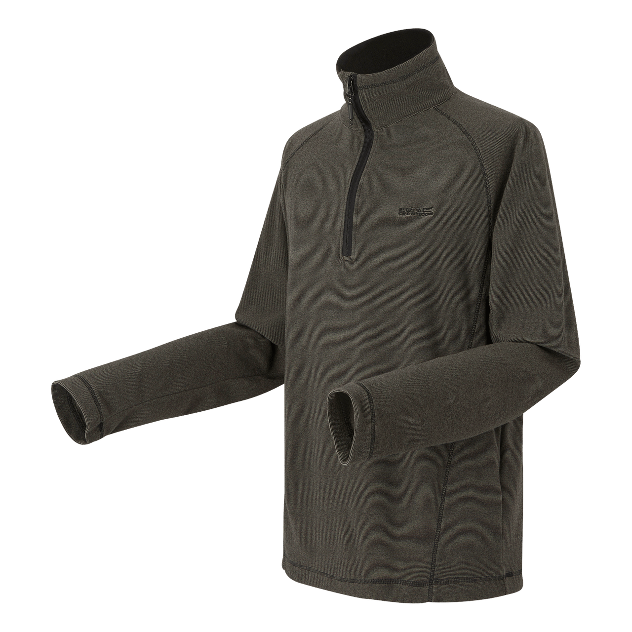 Regatta Men's Montes Lightweight Half Zip Fleece Treetop Black - Renna Clothing