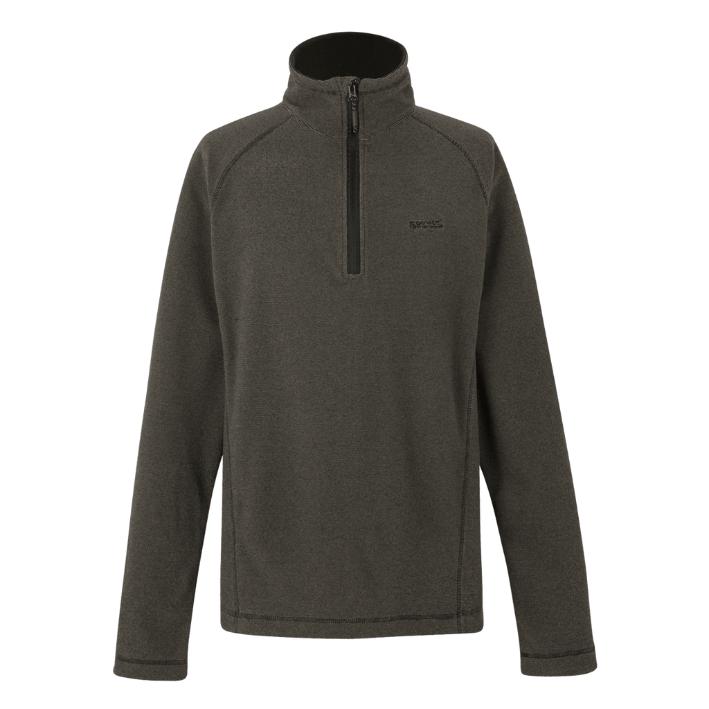 Regatta Men's Montes Lightweight Half Zip Fleece Treetop Black - Renna Clothing