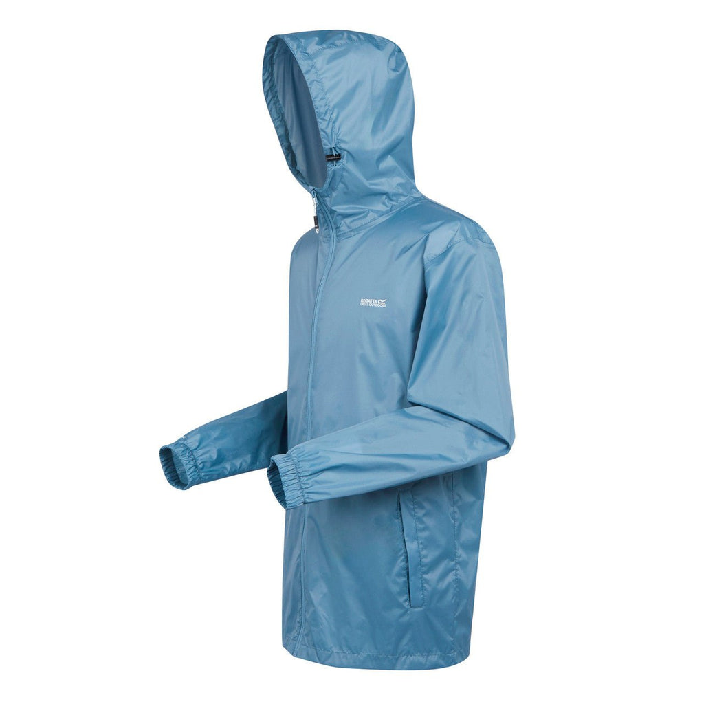 Regatta Men's Pack It Jacket Waterproof Rain Coat Coronet Blue - Renna Clothing
