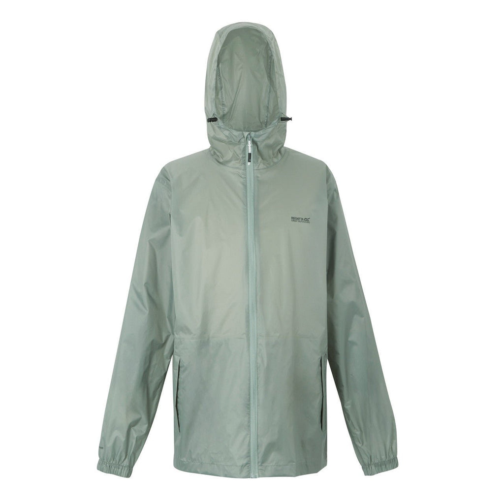 Regatta Men's Pack It Jacket Waterproof Rain Coat Glacier Blue - Renna Clothing