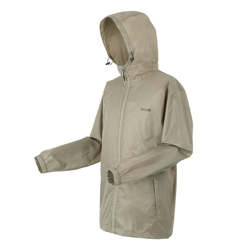 Regatta Men's Pack It Jacket Waterproof Rain Coat Golden Sand - Renna Clothing
