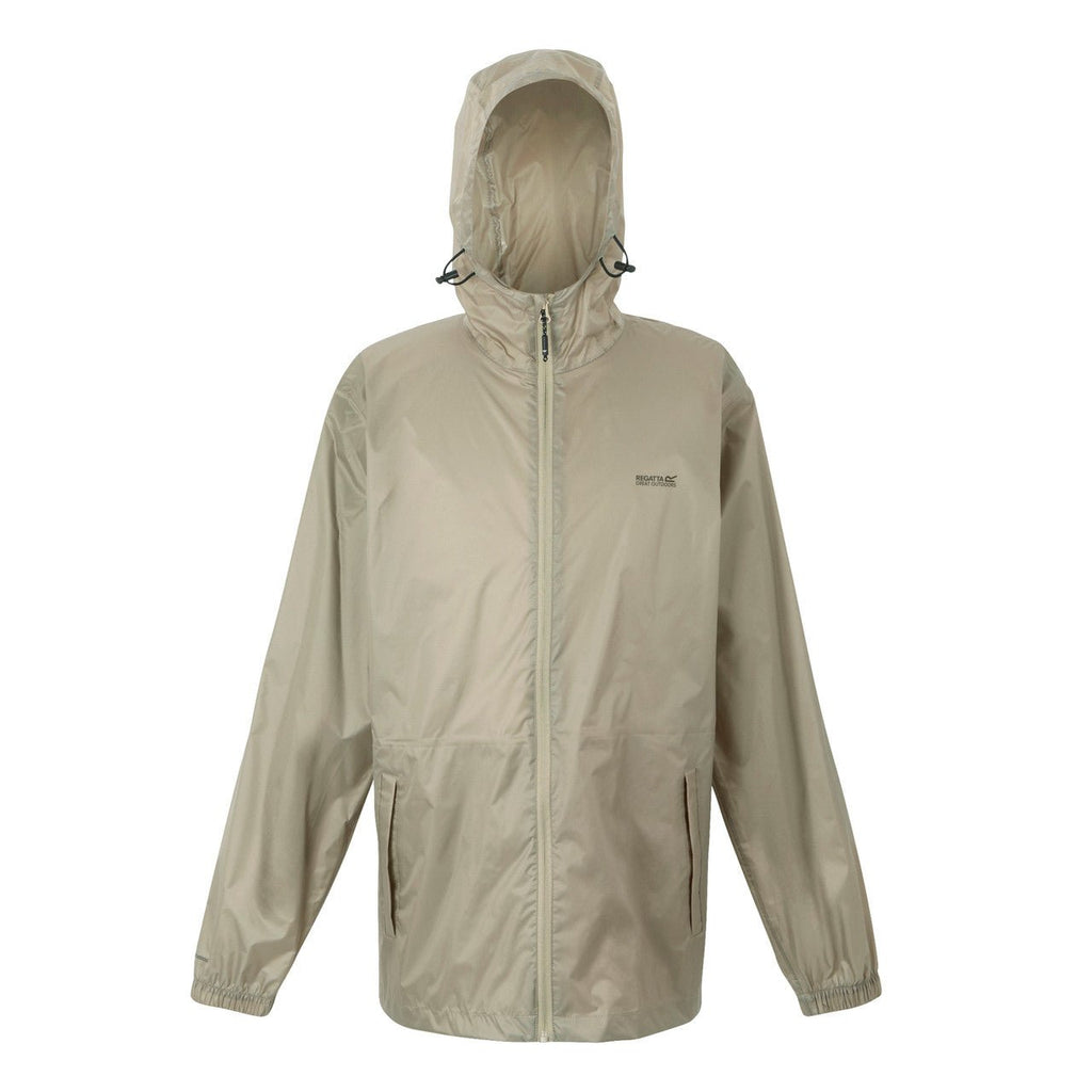 Regatta Men's Pack It Jacket Waterproof Rain Coat Golden Sand - Renna Clothing