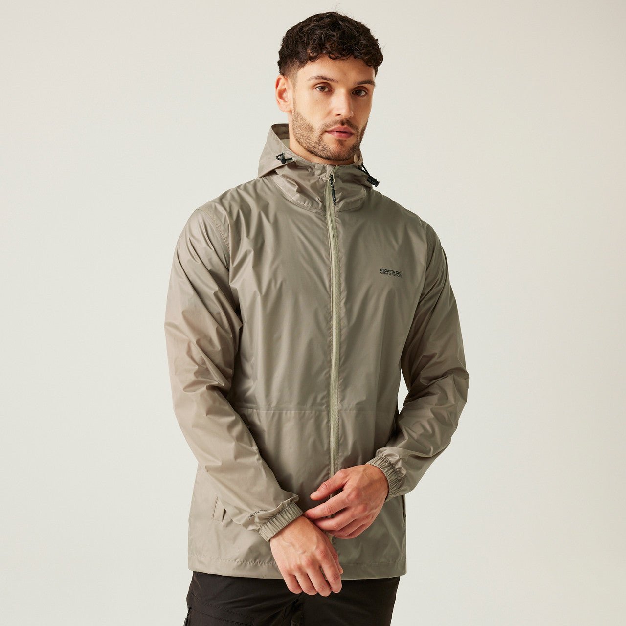 Regatta Men's Pack It Jacket Waterproof Rain Coat Golden Sand - Renna Clothing
