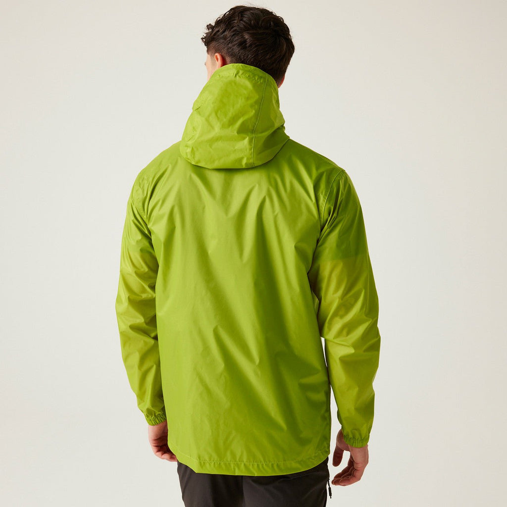 Regatta Men's Pack It Jacket Waterproof Rain Coat Greenoble Green - Renna Clothing