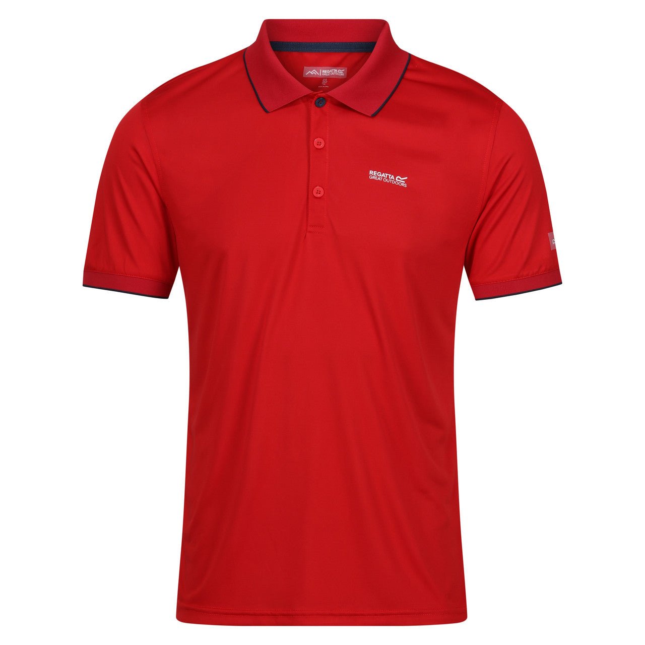 Regatta Men's Remex II Polo T Shirt Danger Red Solid - Renna Clothing