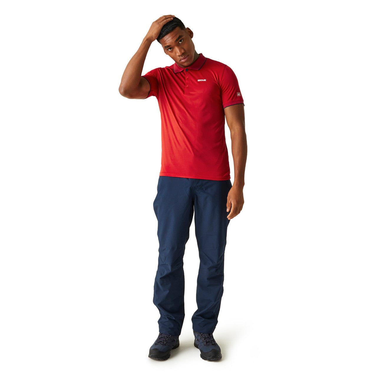 Regatta Men's Remex II Polo T Shirt Danger Red Solid - Renna Clothing