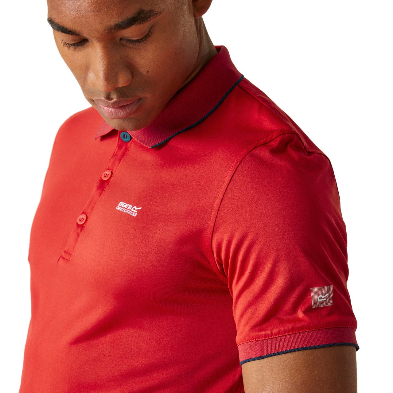 Regatta Men's Remex II Polo T Shirt Danger Red Solid - Renna Clothing