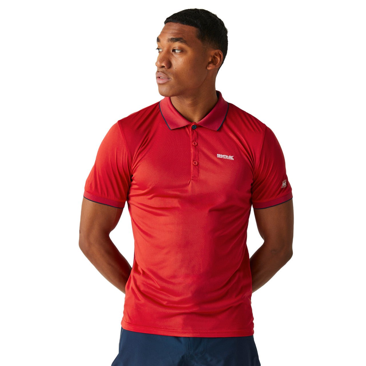 Regatta Men's Remex II Polo T Shirt Danger Red Solid - Renna Clothing