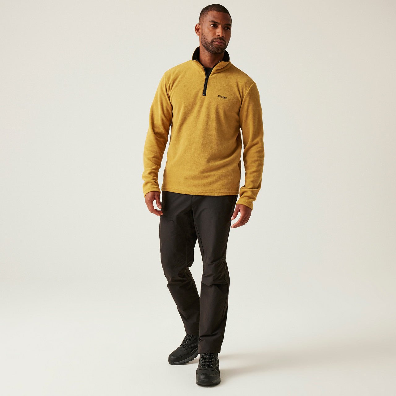 Regatta Men's Thompson Lightweight Half Zip Fleece Mustard - Renna Clothing