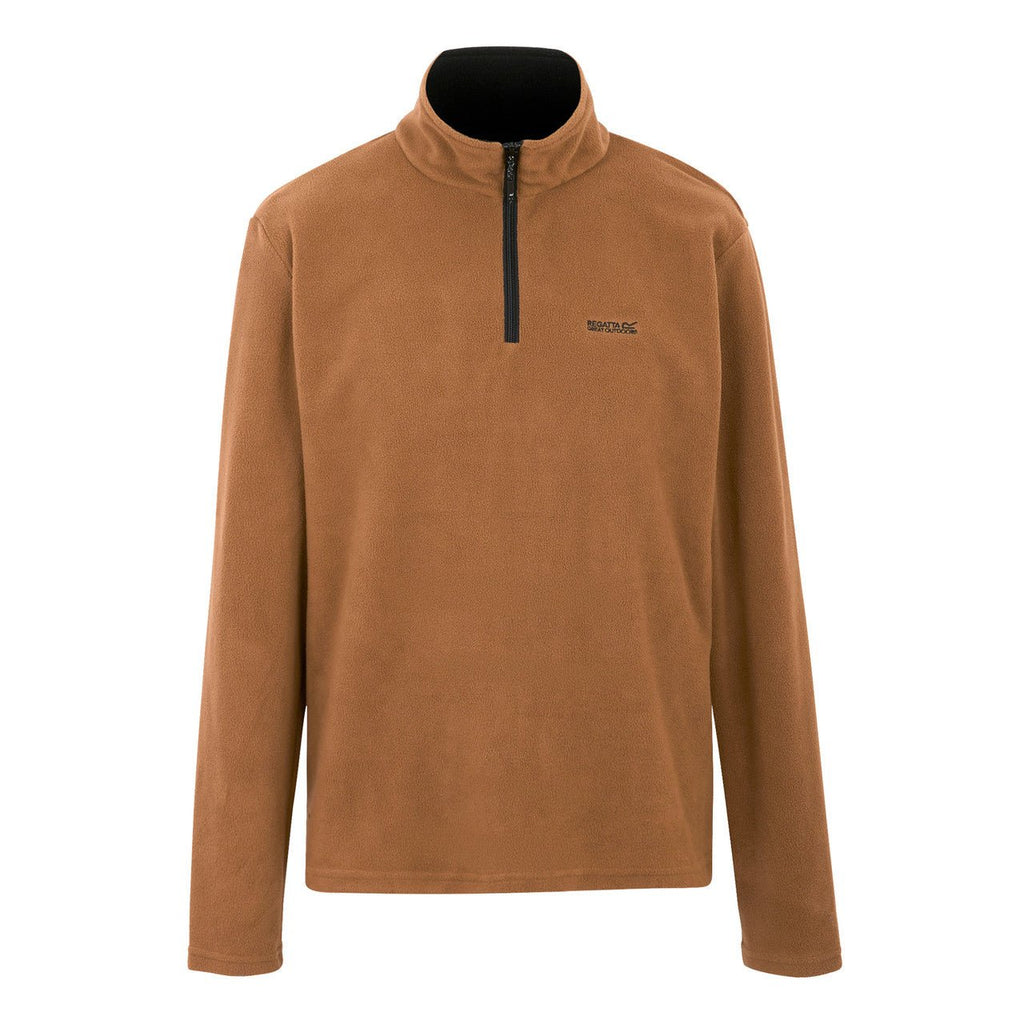 Regatta Men's Thompson Lightweight Half Zip Fleece Nut Brown - Renna Clothing