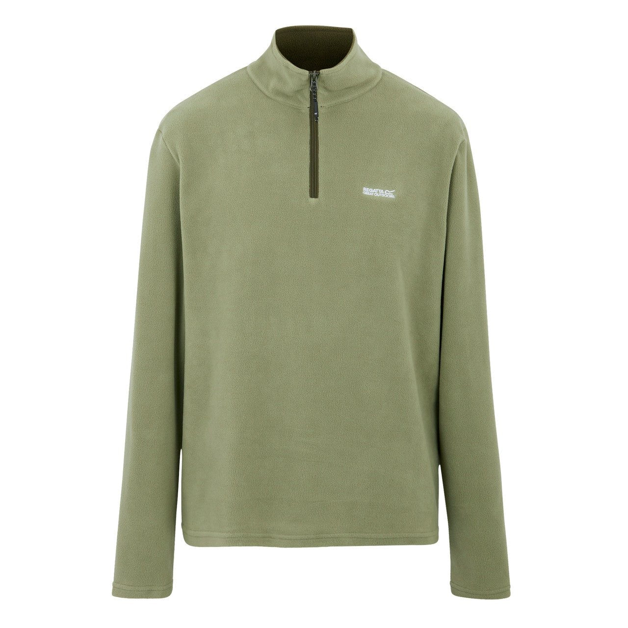 Regatta Men's Thompson Lightweight Half Zip Fleece Oil Green - Renna Clothing