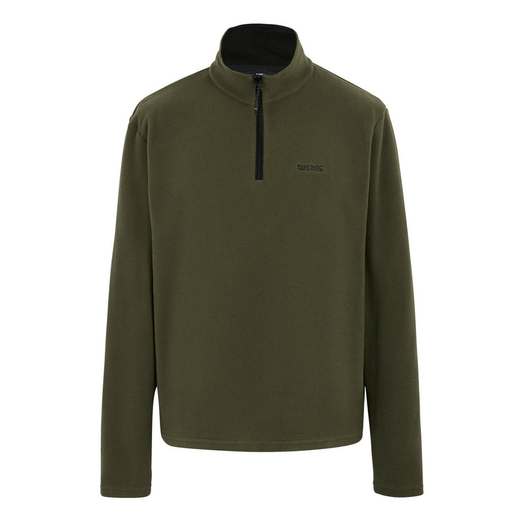 Regatta Men's Thompson Lightweight Half Zip Fleece Olive Night Green - Renna Clothing