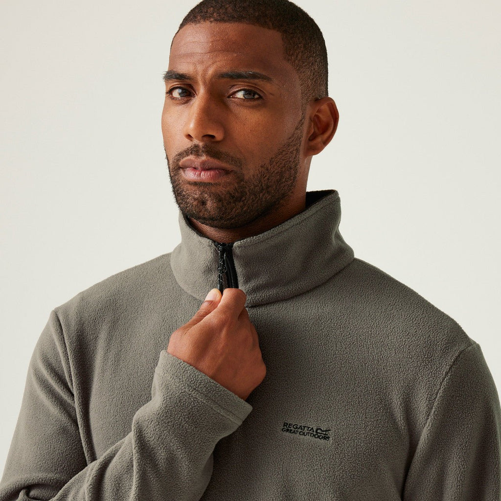 Regatta Men's Thompson Lightweight Half Zip Fleece Treetop - Renna Clothing