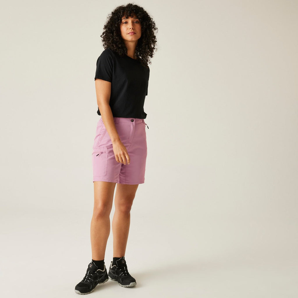 Regatta Women's Chaska Short III Mid Length Walking Shorts Lilas - Renna Clothing