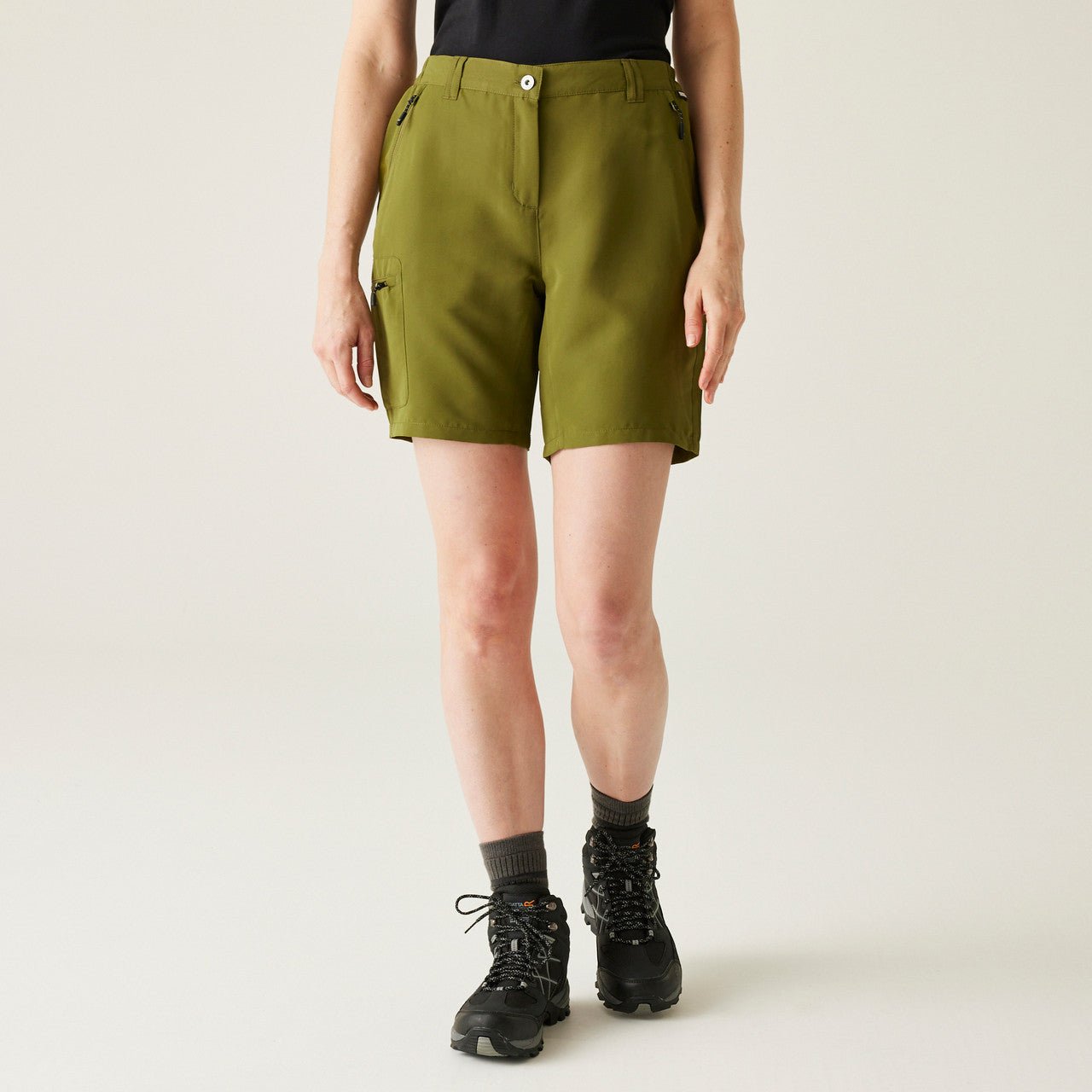 Regatta Women's Chaska Short III Mid Length Walking Shorts Nephrite Green - Renna Clothing