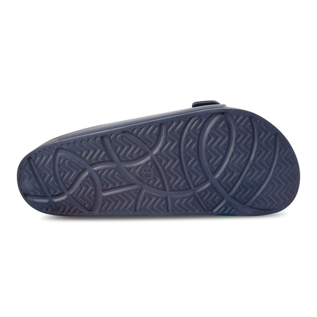 Regatta Womens Double Buckle Foot bed Flat Summer Sliders Navy - Renna Clothing