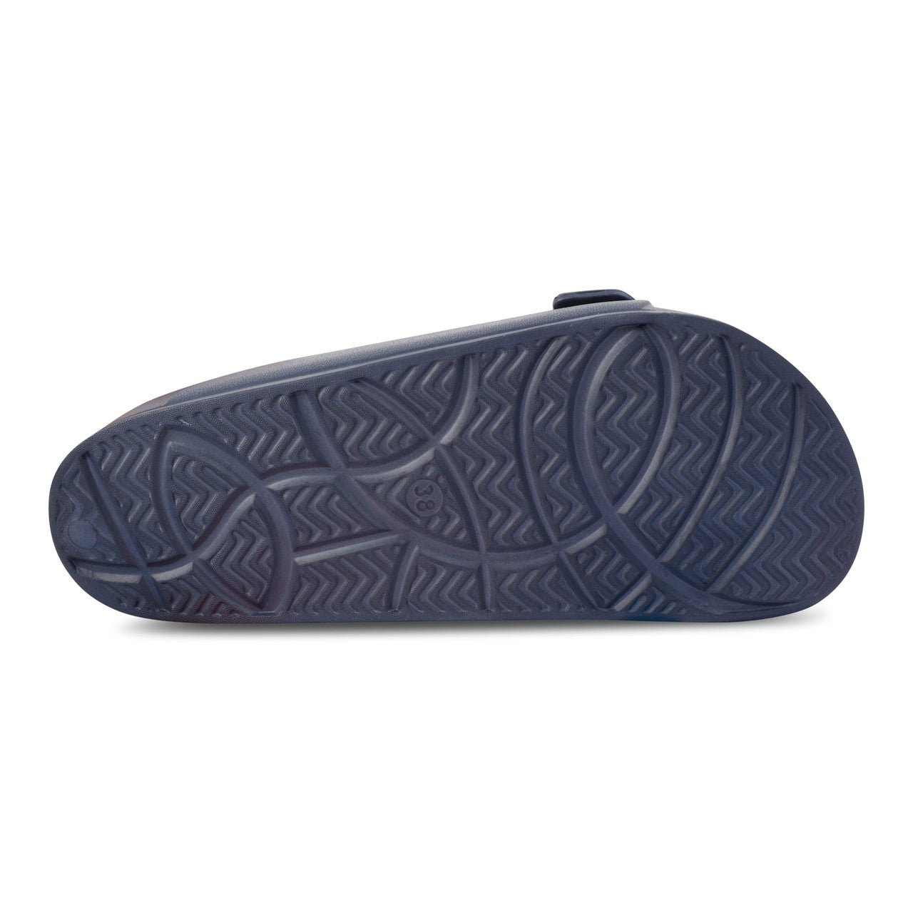 Regatta Womens Double Buckle Foot bed Flat Summer Sliders Navy - Renna Clothing