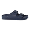 Regatta Womens Double Buckle Foot bed Flat Summer Sliders Navy - Renna Clothing