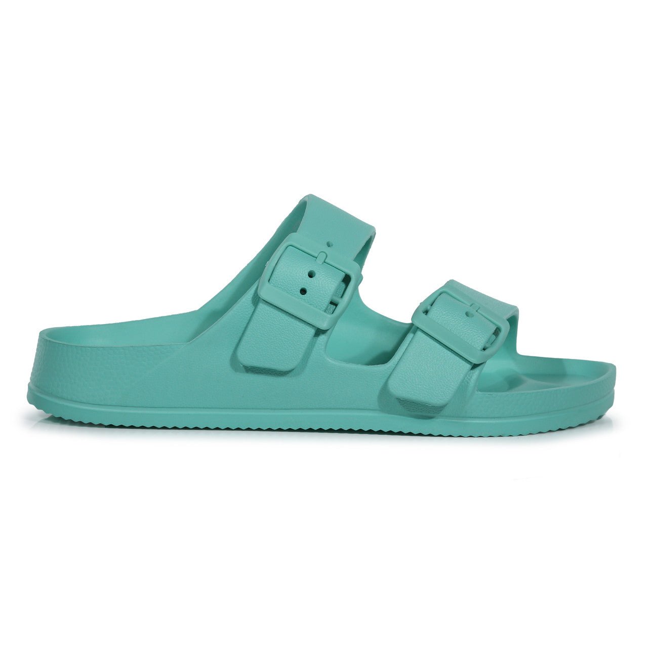 Regatta Womens Double Buckle Foot bed Flat Summer Sliders Ocean Wave - Renna Clothing
