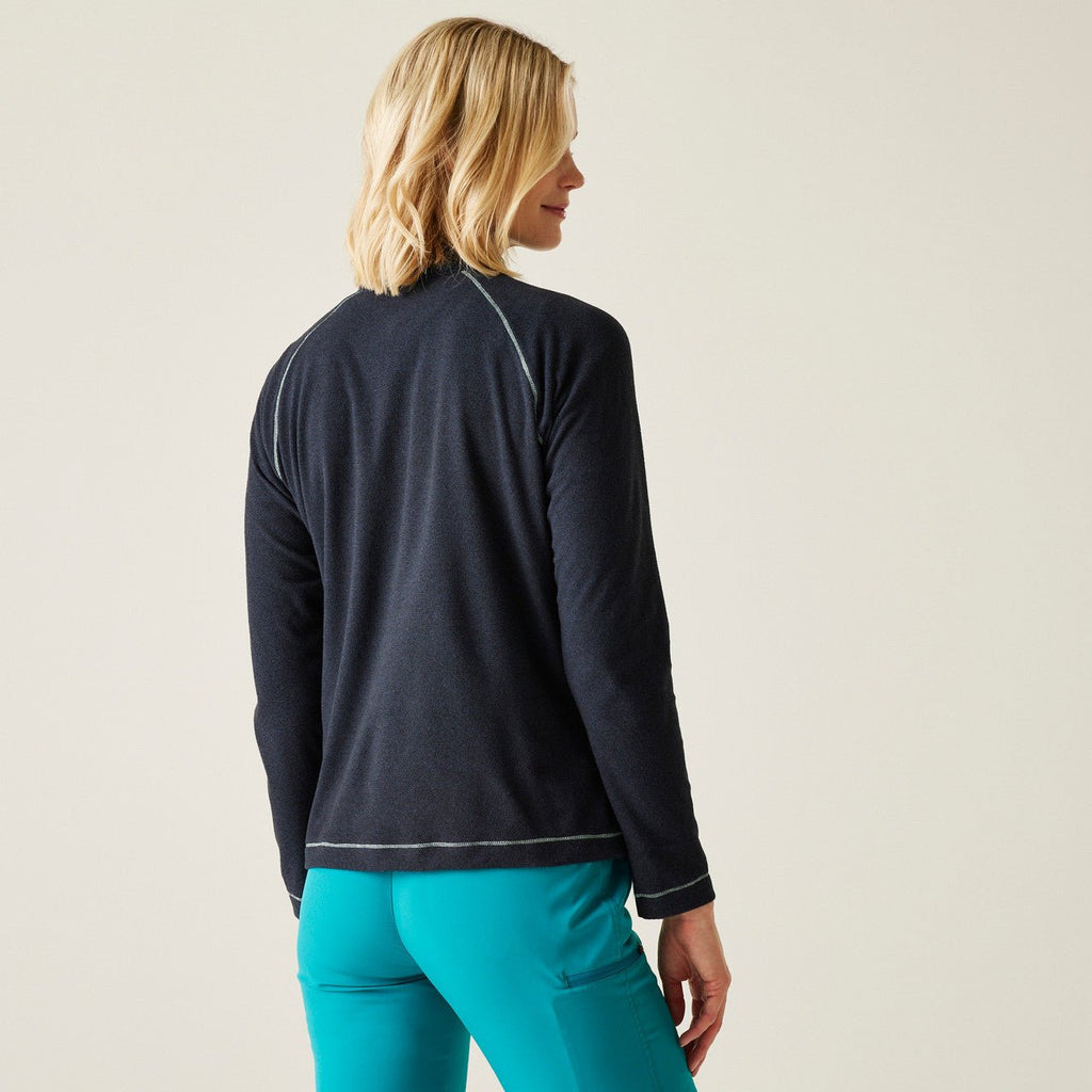 Regatta Womens Montes Half Zip Lightweight Fleece Navy Black - Renna Clothing