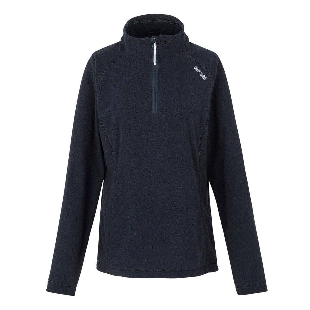 Regatta Womens Montes Half Zip Lightweight Fleece Navy Black - Renna Clothing