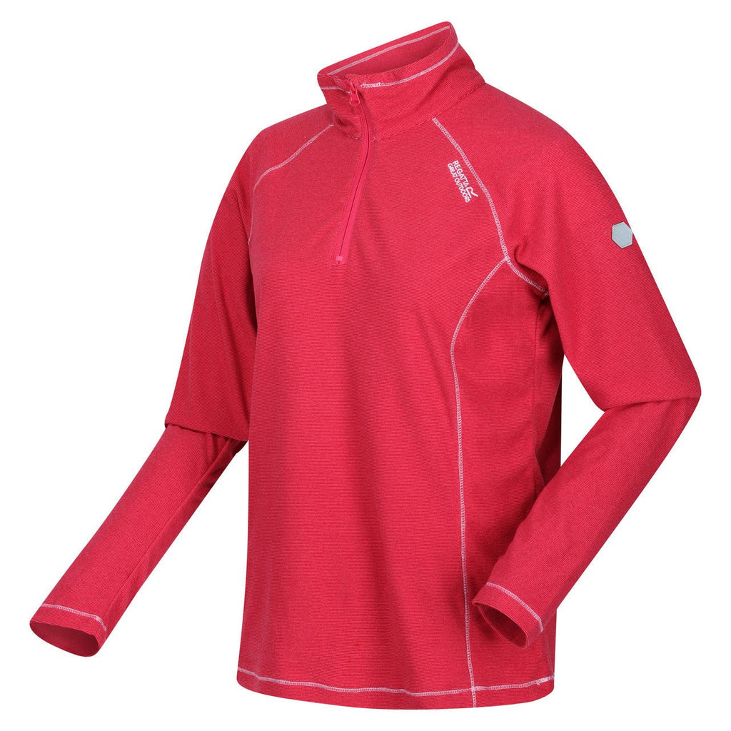 Regatta Womens Montes Half Zip Lightweight Fleece Pink Potion - Renna Clothing