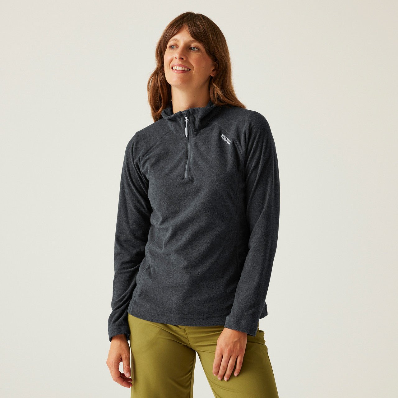 Regatta Womens Montes Half Zip Lightweight Fleece Seal Grey/Ash - Renna Clothing