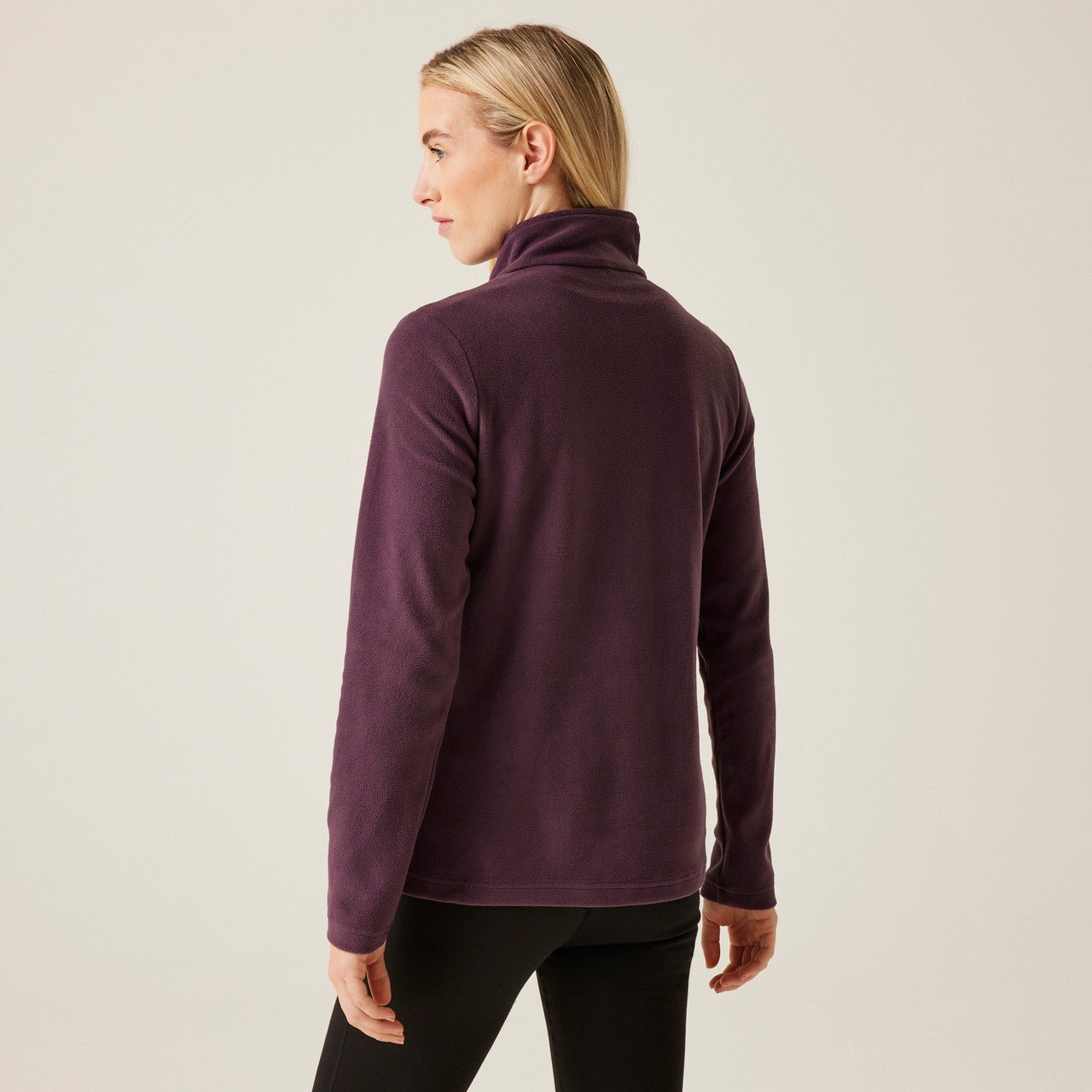 Regatta Women's Sweetheart Lightweight Half Zip Fleece Deep Plum - Renna Clothing
