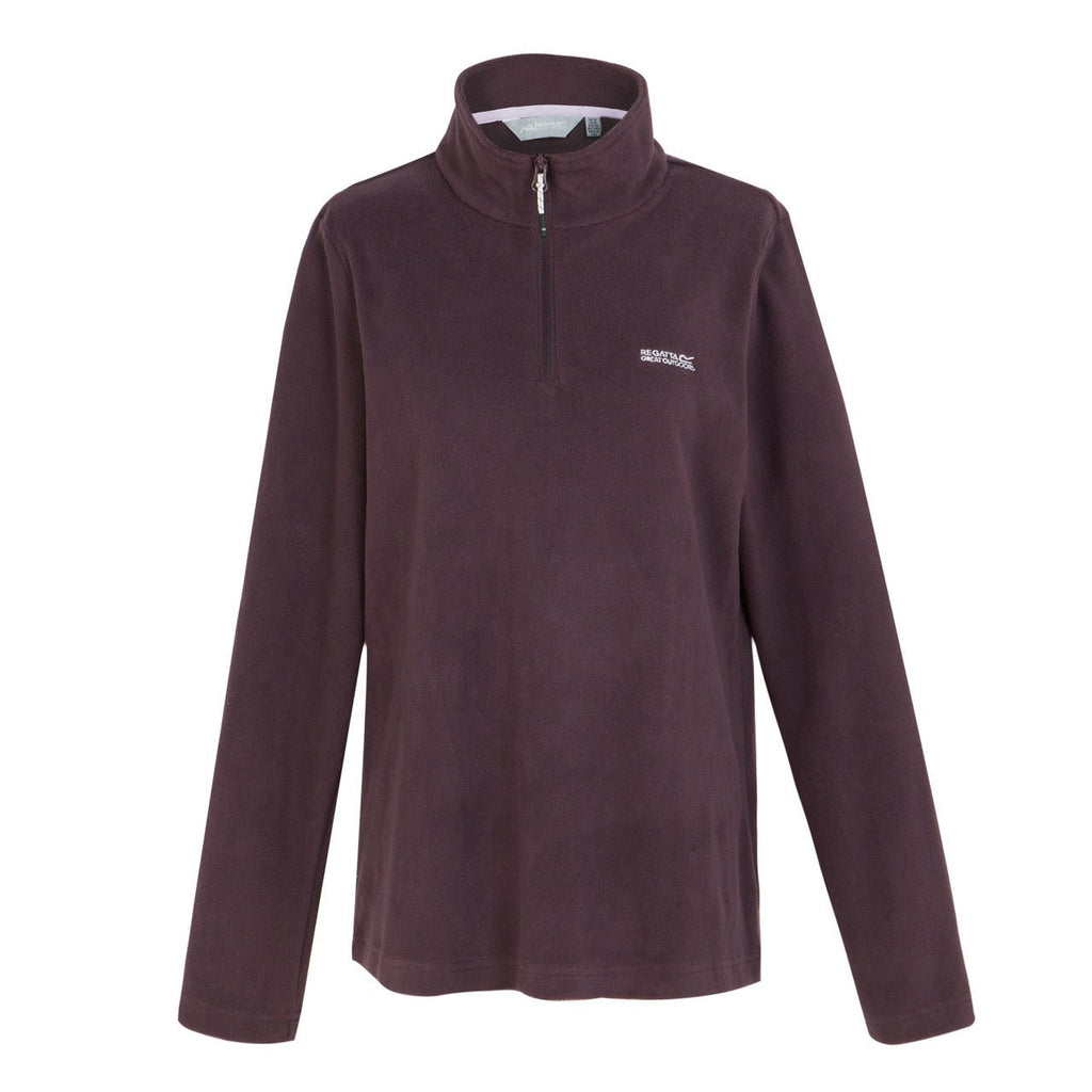 Regatta Women's Sweetheart Lightweight Half Zip Fleece Deep Plum - Renna Clothing