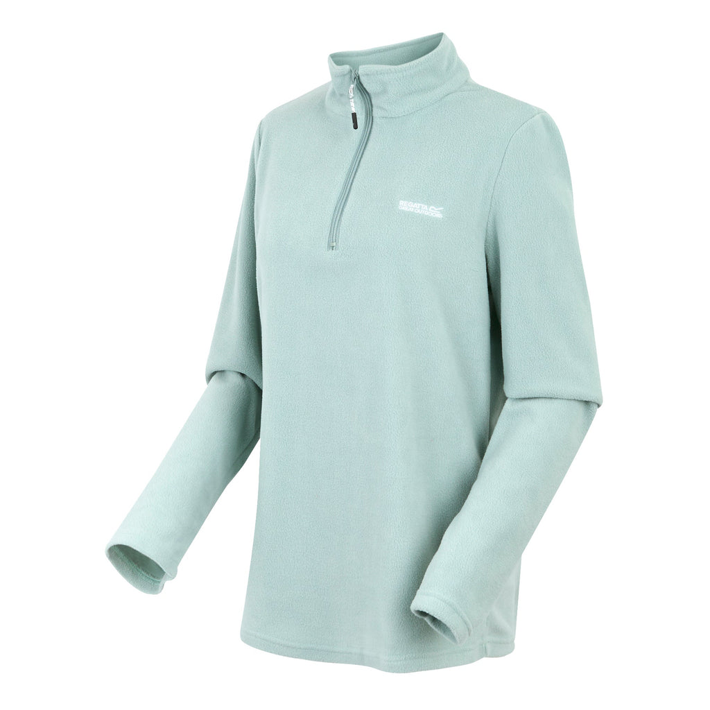 Regatta Women's Sweetheart Lightweight Half Zip Fleece Green Haze - Renna Clothing