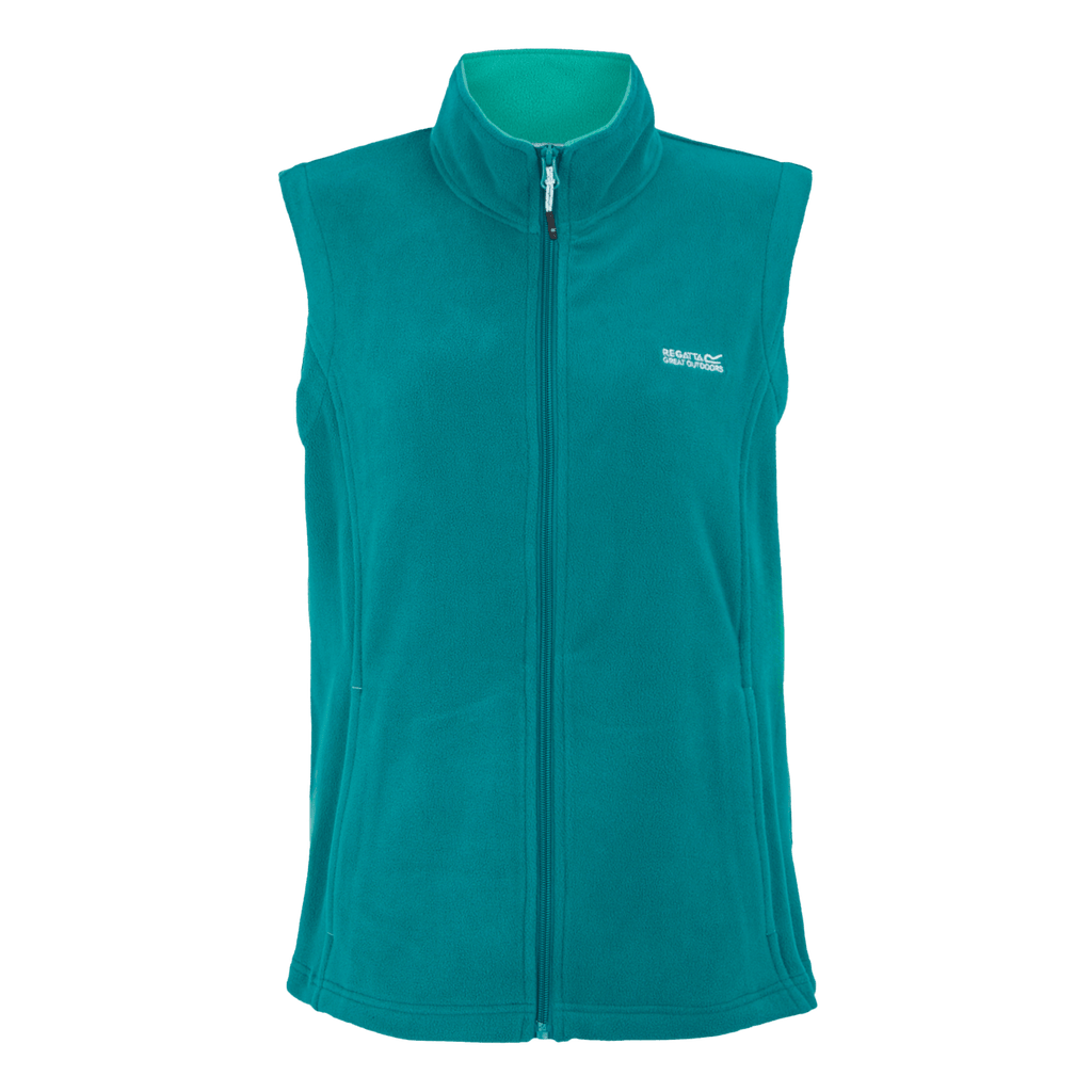 Regatta Women's Sweetness Lightweight Gilet Fleece Green Exotic Plume/Turqouise - Renna Clothing