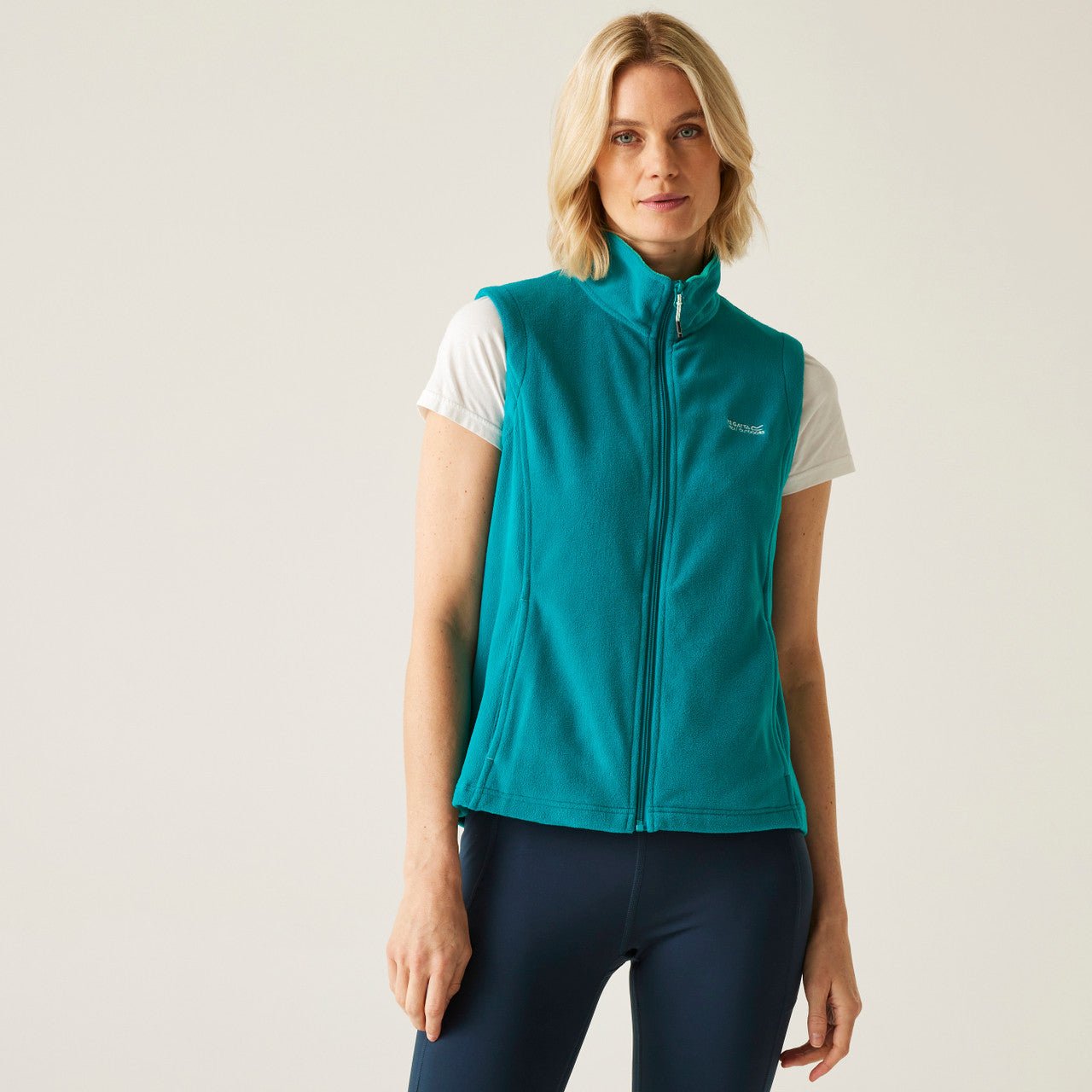 Regatta Women's Sweetness Lightweight Gilet Fleece Green Exotic Plume/Turqouise - Renna Clothing