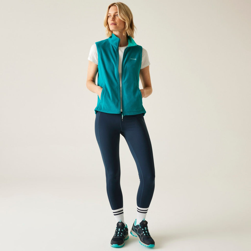 Regatta Women's Sweetness Lightweight Gilet Fleece Green Exotic Plume/Turqouise - Renna Clothing