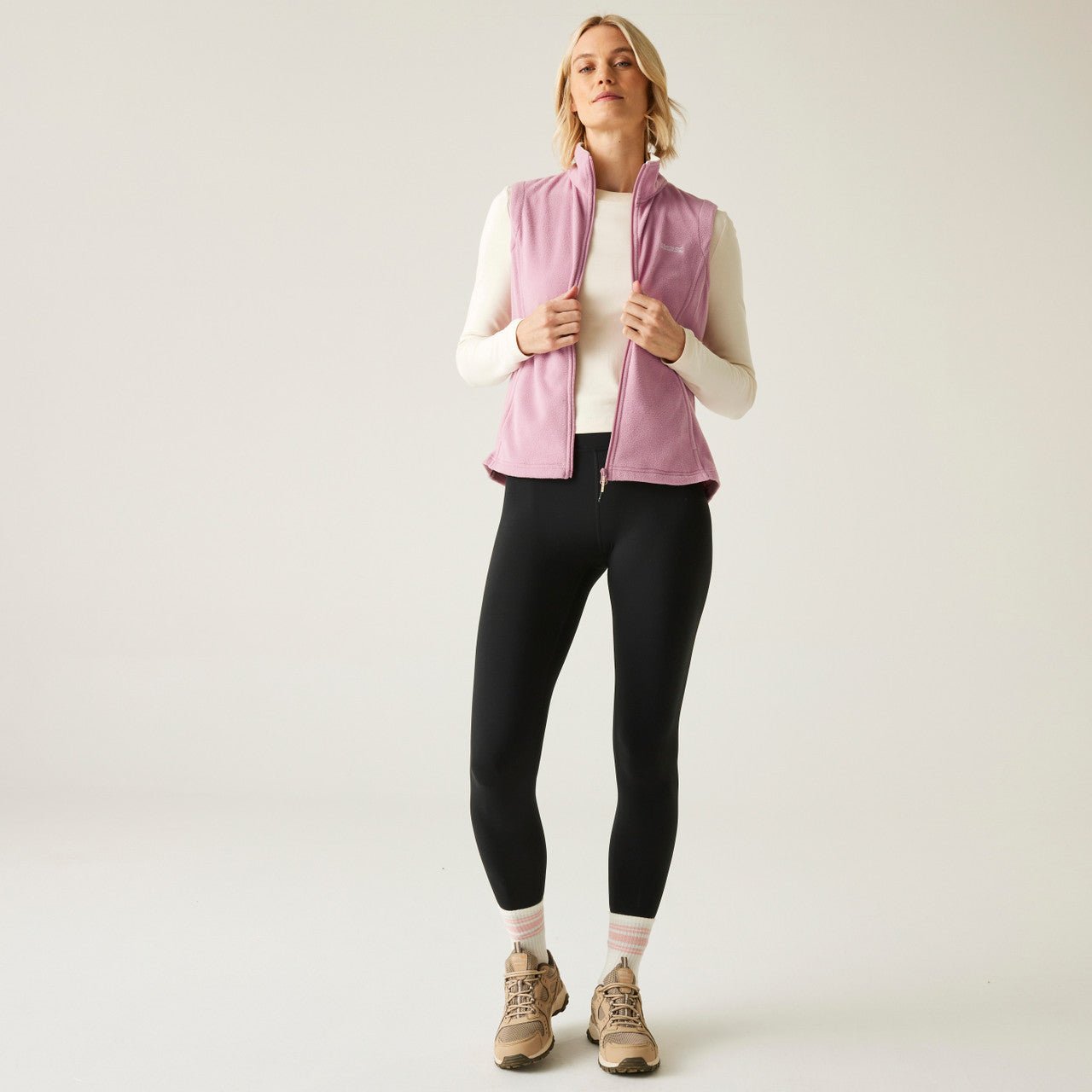 Regatta Women's Sweetness Lightweight Gilet Fleece Pink Lilas/Light Vanilla - Renna Clothing