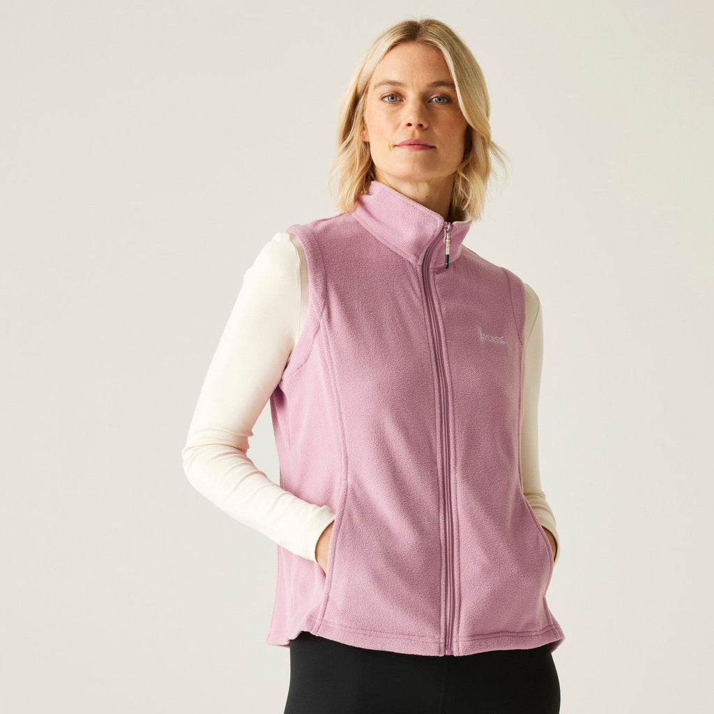 Regatta Women's Sweetness Lightweight Gilet Fleece Pink Lilas/Light Vanilla - Renna Clothing
