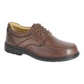 Roamers Men’s Extra Wide 4 Eye Lace - Up Casual Shoes – E to 3E Fit Brown - Renna Clothing