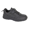 Route 21 Boys Black Trainers – Touch Fastening & Elastic Lace - Renna Clothing