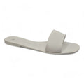 Rubber Jelly Slip On Slides White - Renna Clothing