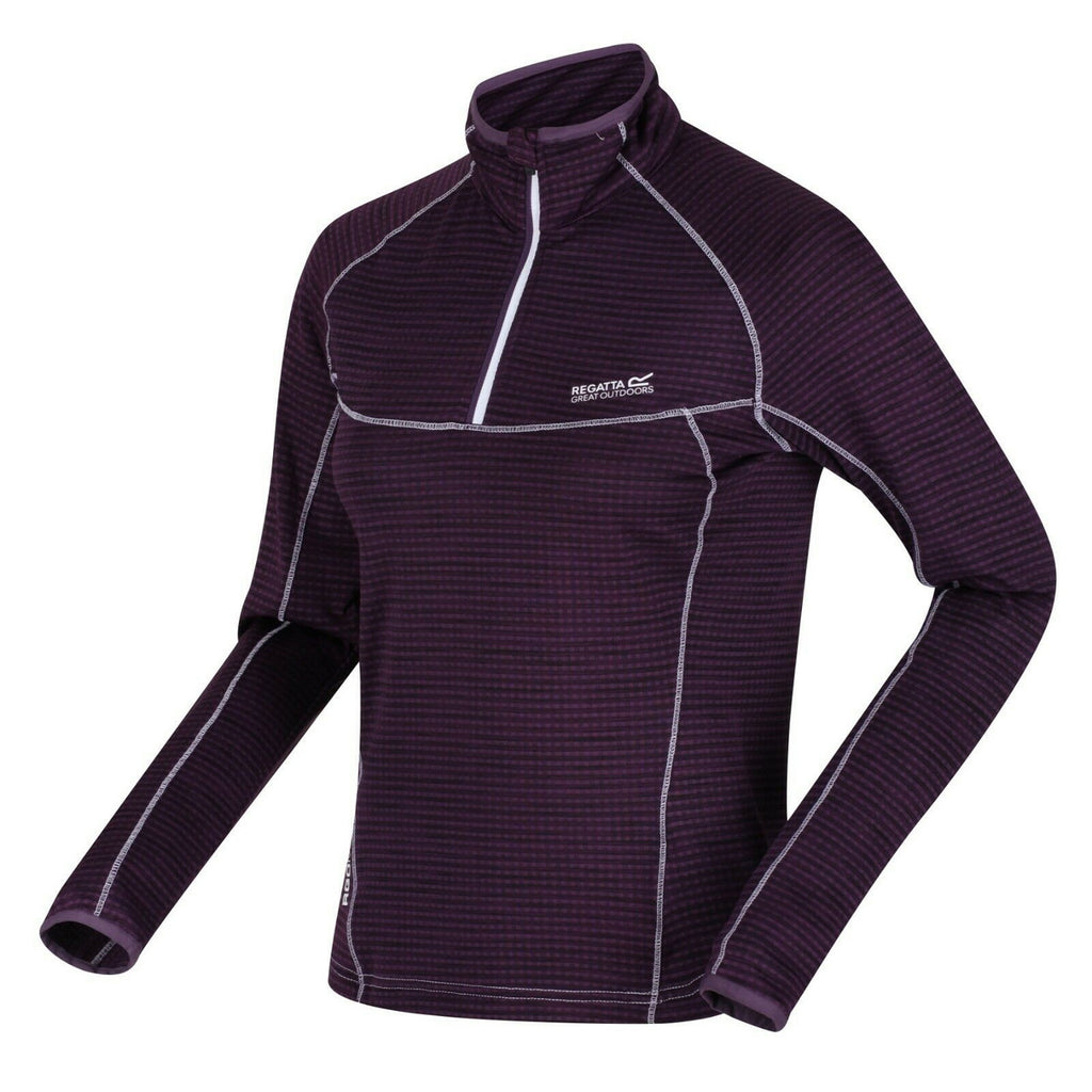 Regatta Womens Yonder Half Zip Top Dark Aubergine