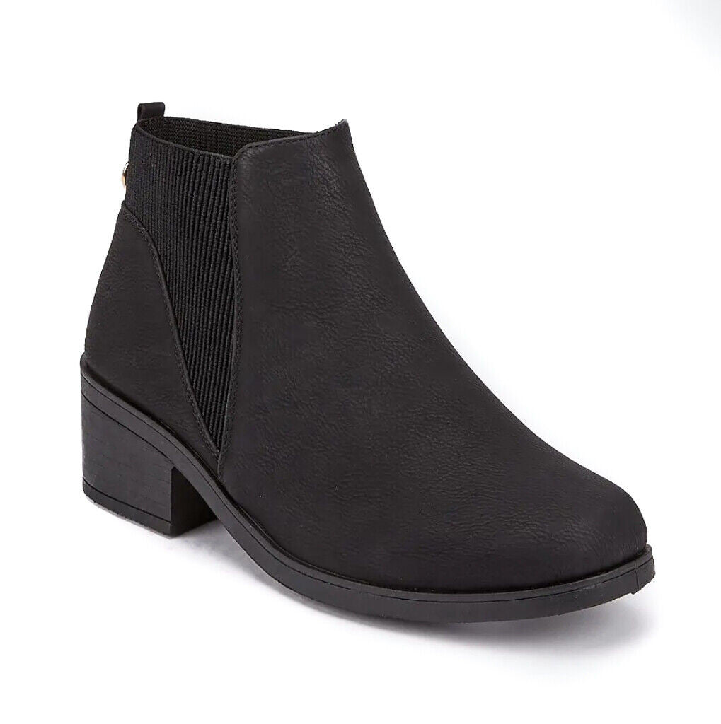 Women's Wide Fit Chelsea Pull On Ankle Boot Black