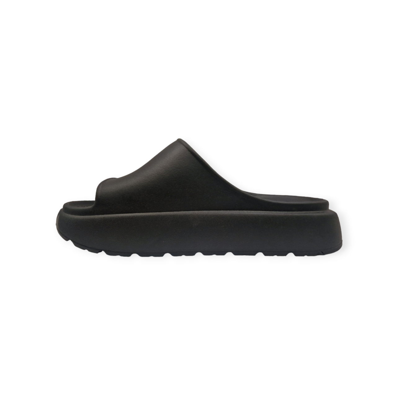 Womens Cloud Sliders Non-Slip Shower Slides Black