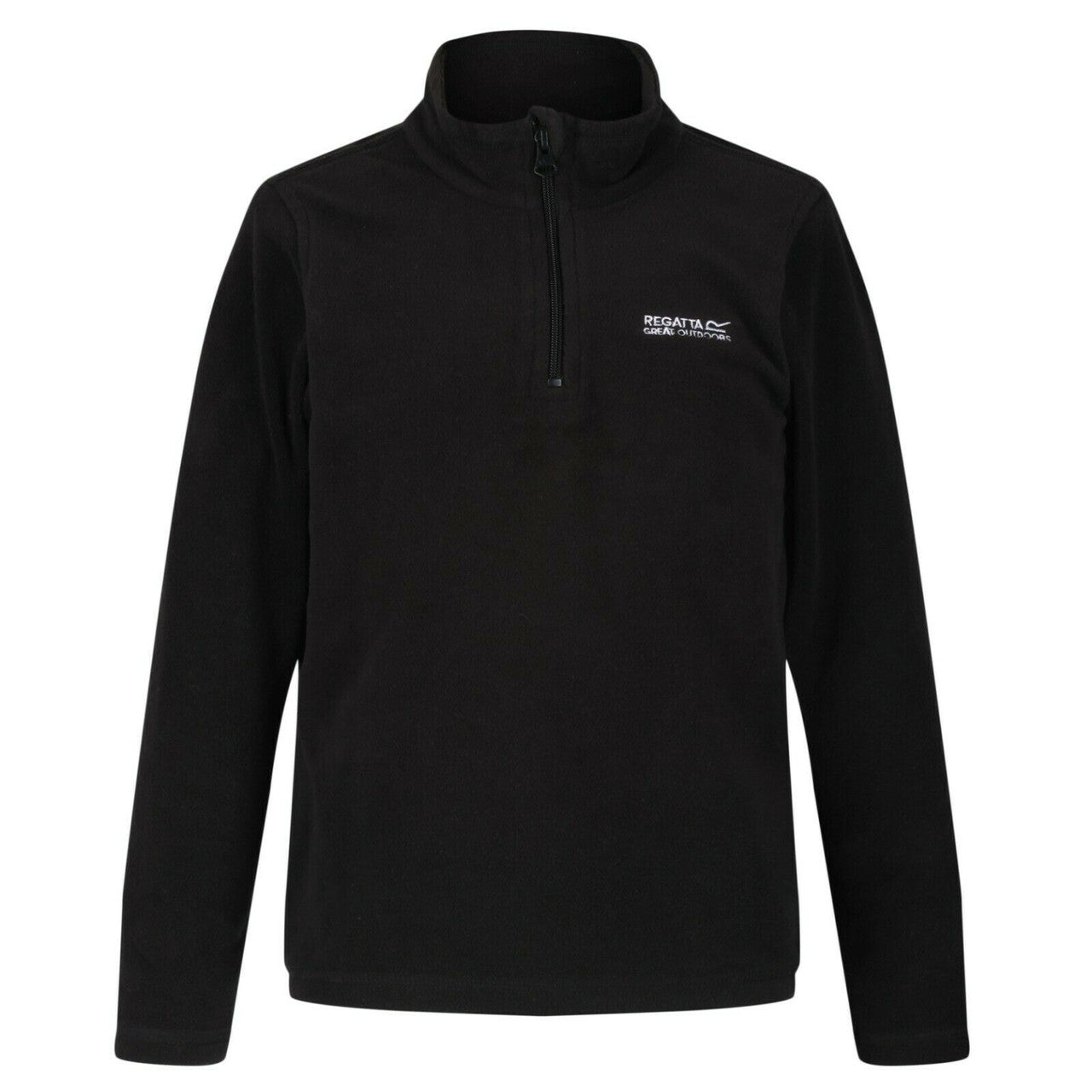 Regatta Kid's Hotshot Lightweight Half Zip Fleece Black