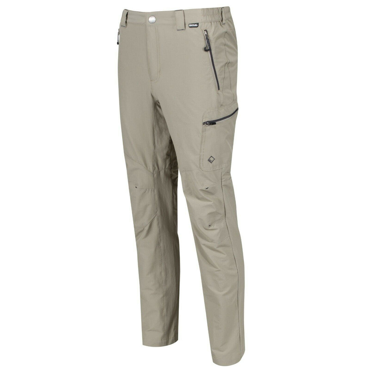 Regatta Mens Highton Walking Trousers Stretch Outdoor Hiking Water Resistant - Parchment