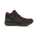 Regatta Women's Edgepoint Hiking Mid Waterproof Boots Black Prune