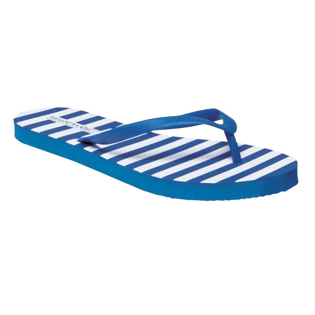 Regatta Bali Flip Flops Blue White Stripe