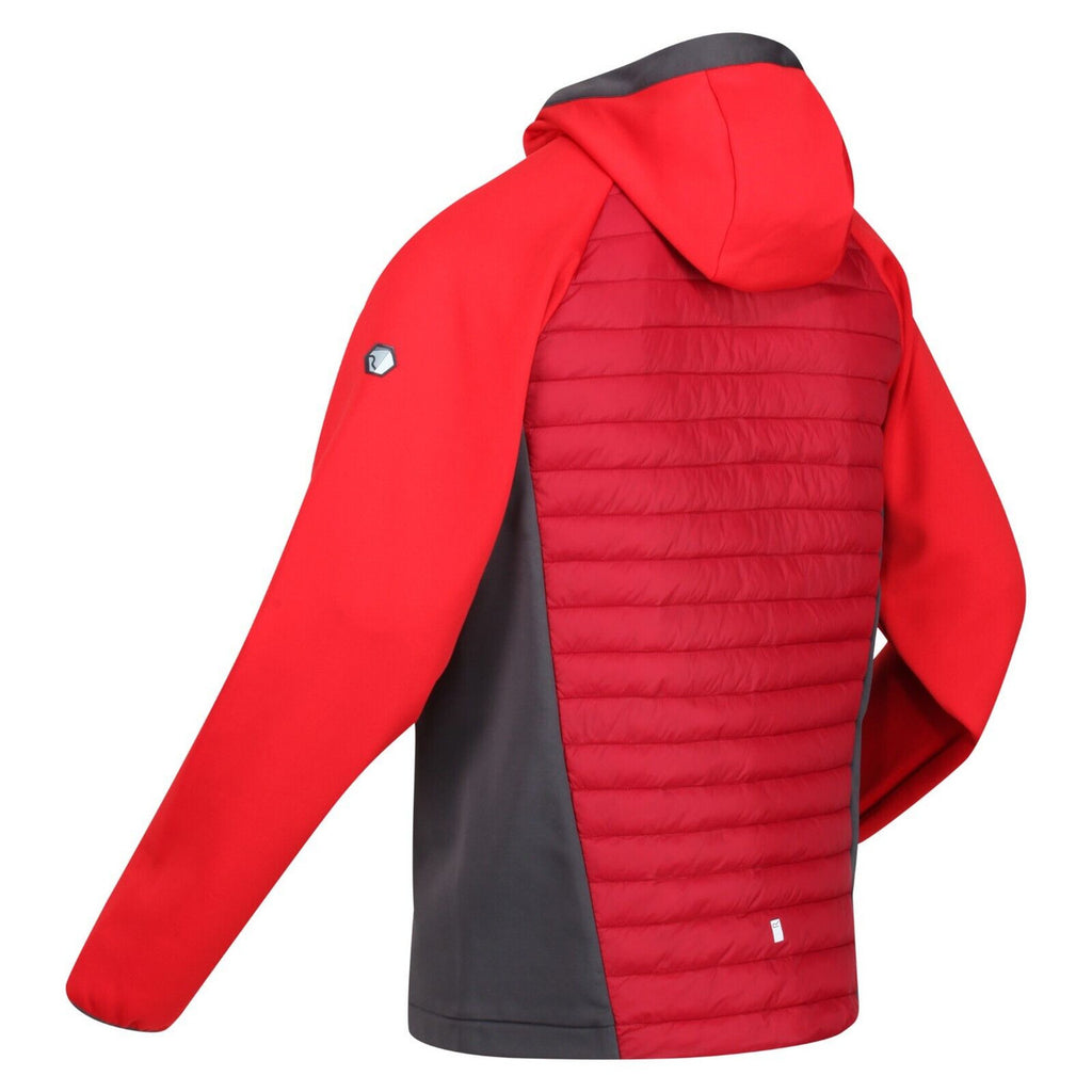 Regatta Mens Andreson VIII Hybrid Lightweight Jacket Dark Red/Chinese Red