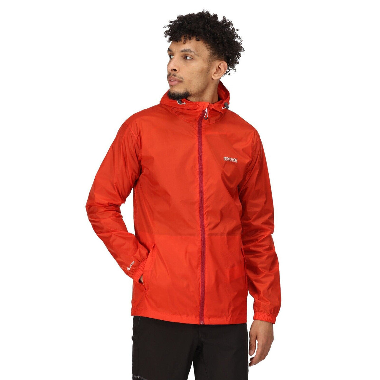 Regatta Men's Pack It Jacket Waterproof Rain Coat Rusty Orange